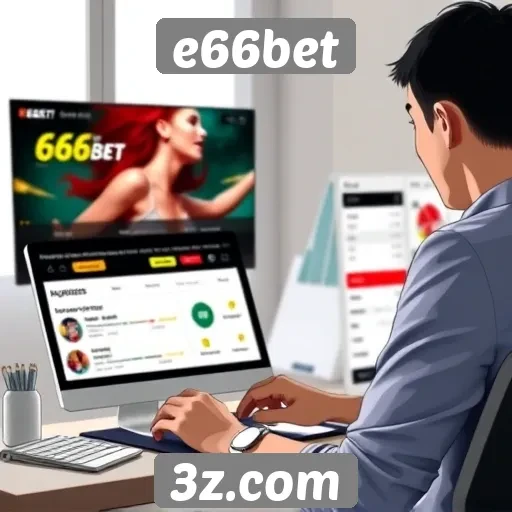 Experiência do usuário no site e66bet analisada